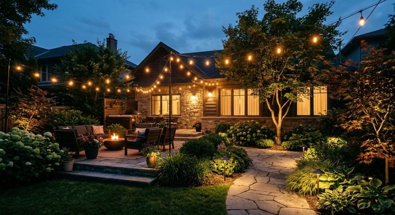 Courtyard Light Installation in Denver, CO